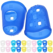 Zcyifa 40 Rubber Finger Caps for Crafts, Guitar, Office - Assorted Colors (100 Pack)